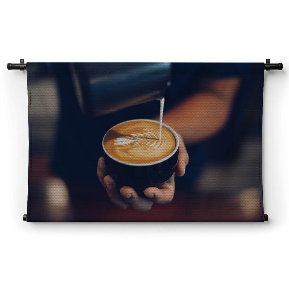 Koffie art van de barista