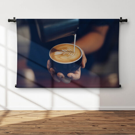 Koffie art van de barista