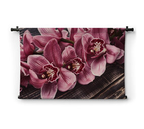 Roze orchideeën in retrostijl