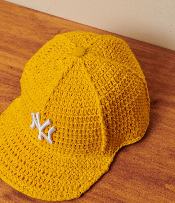 A Form Unseen Yankees Crochet - Canary
