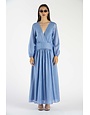 LANACAPRINA ROBE LONGUE AVEC CEINTURE