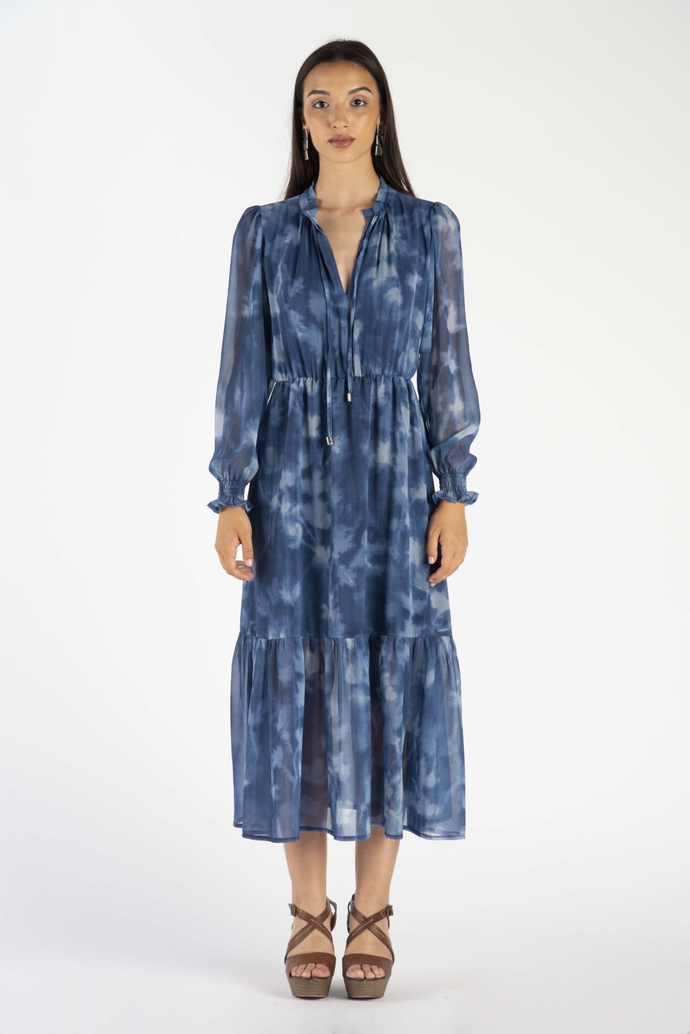 LANACAPRINA ROBE MIDI IMPRIMÉE