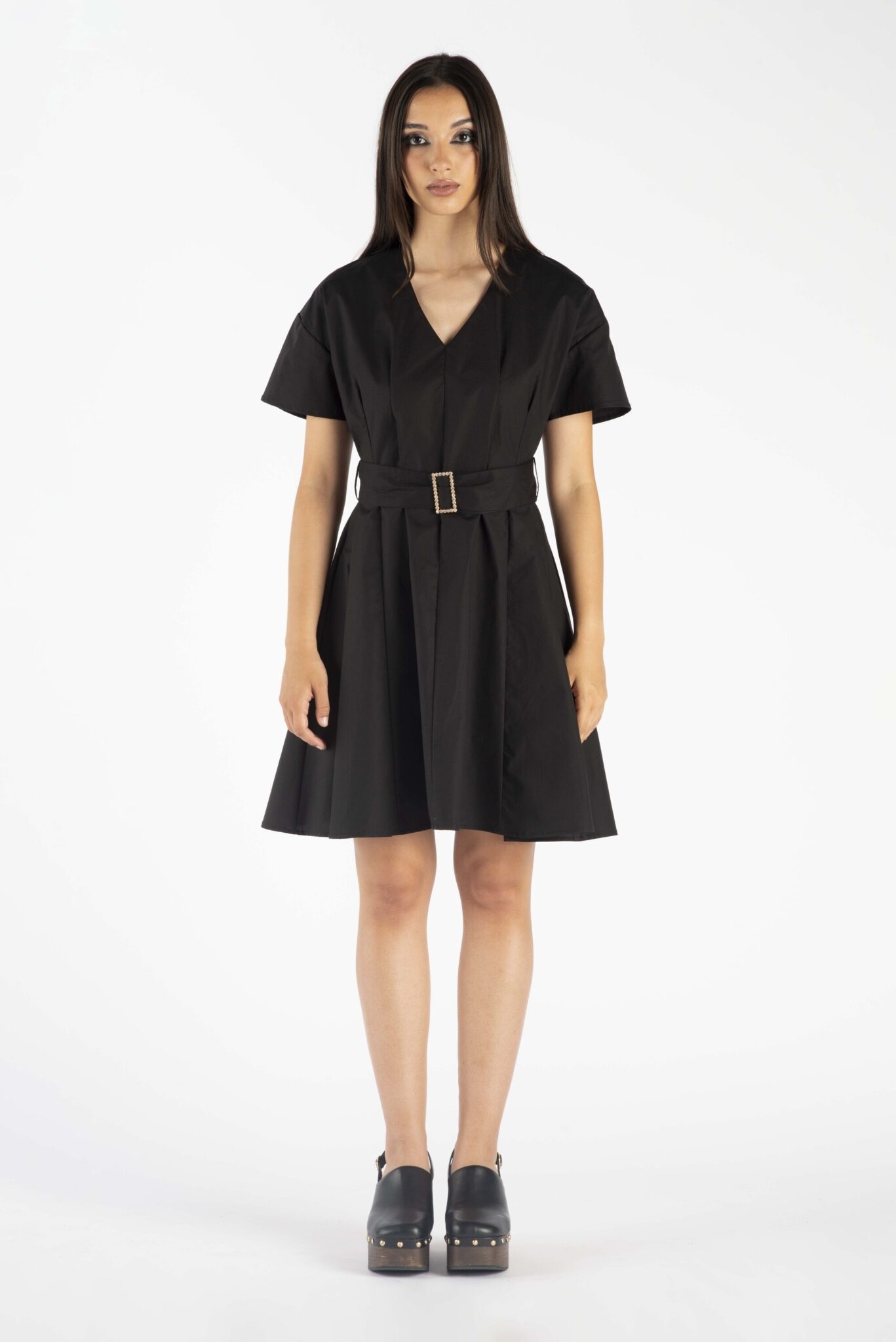 LANACAPRINA ROBE KIMONO COURTE AVEC CEINTURE