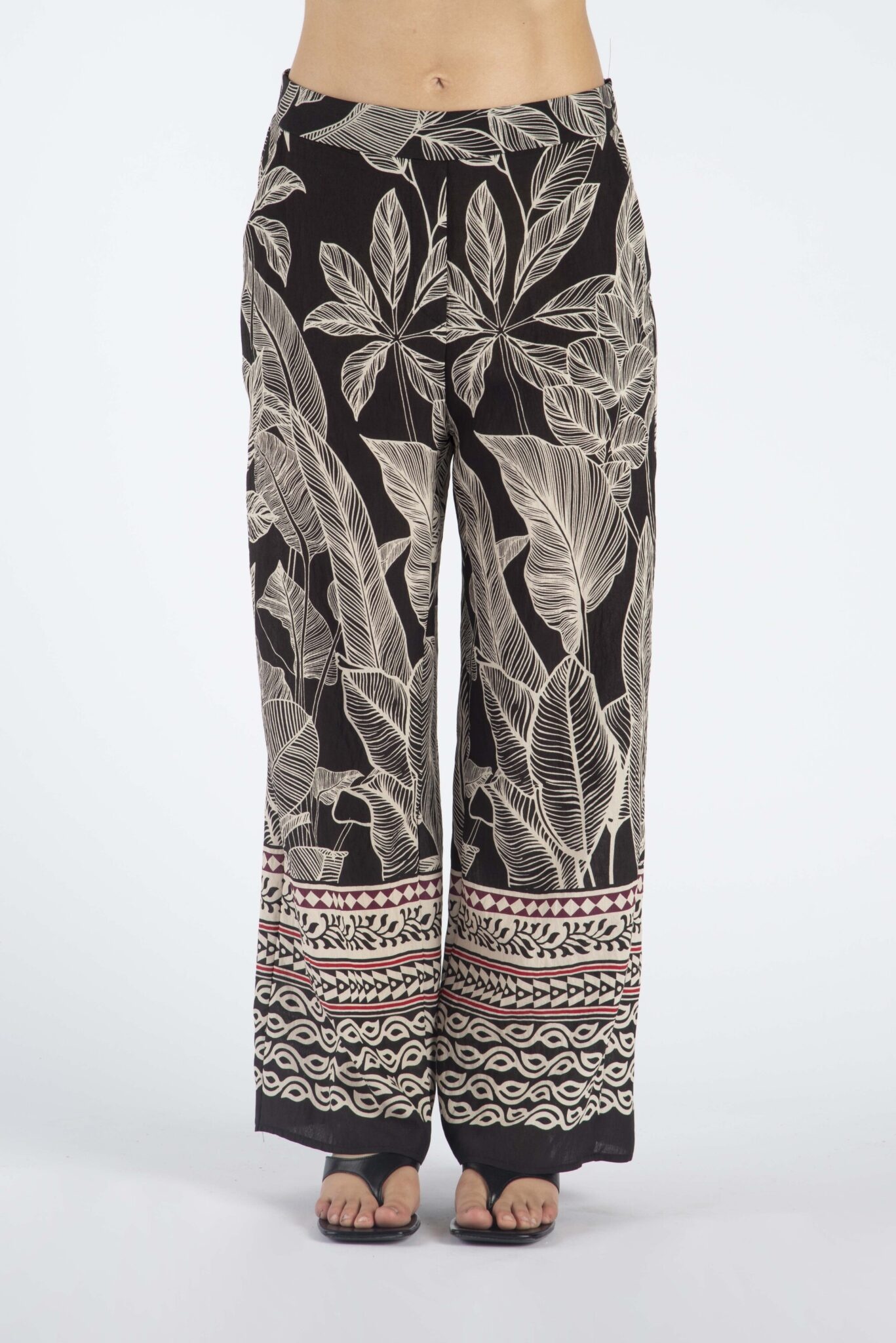 LANACAPRINA PANTALON IMPRIMÉ AVEC DOS ÉLASTIQUE