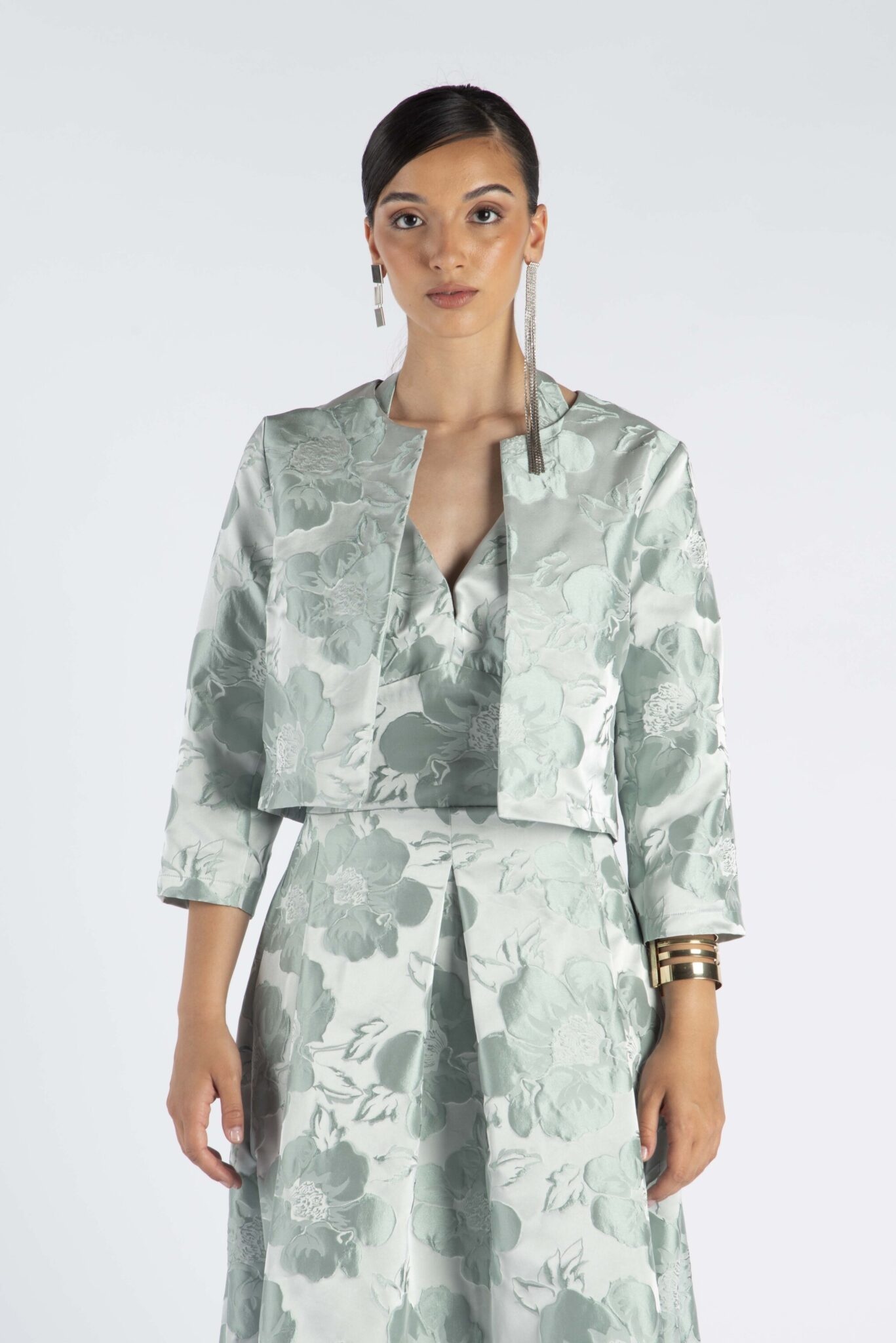 LANACAPRINA VESTE COURTE FLORALE