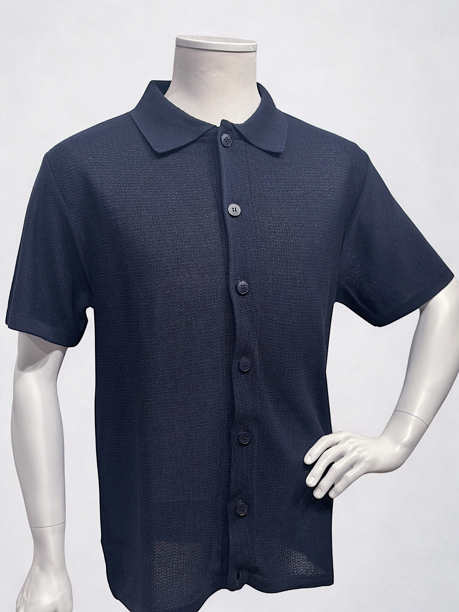 BERNESE Chemise en maille tricot  à manches courtes
