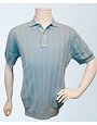 MANUELRITZ Polo perforé à rayures verticales bleu