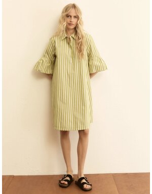 EMME MARELLE ROBE  À MANCHES VOLANTÉES