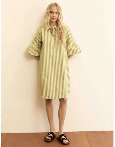EMME MARELLE ROBE  À MANCHES VOLANTÉES