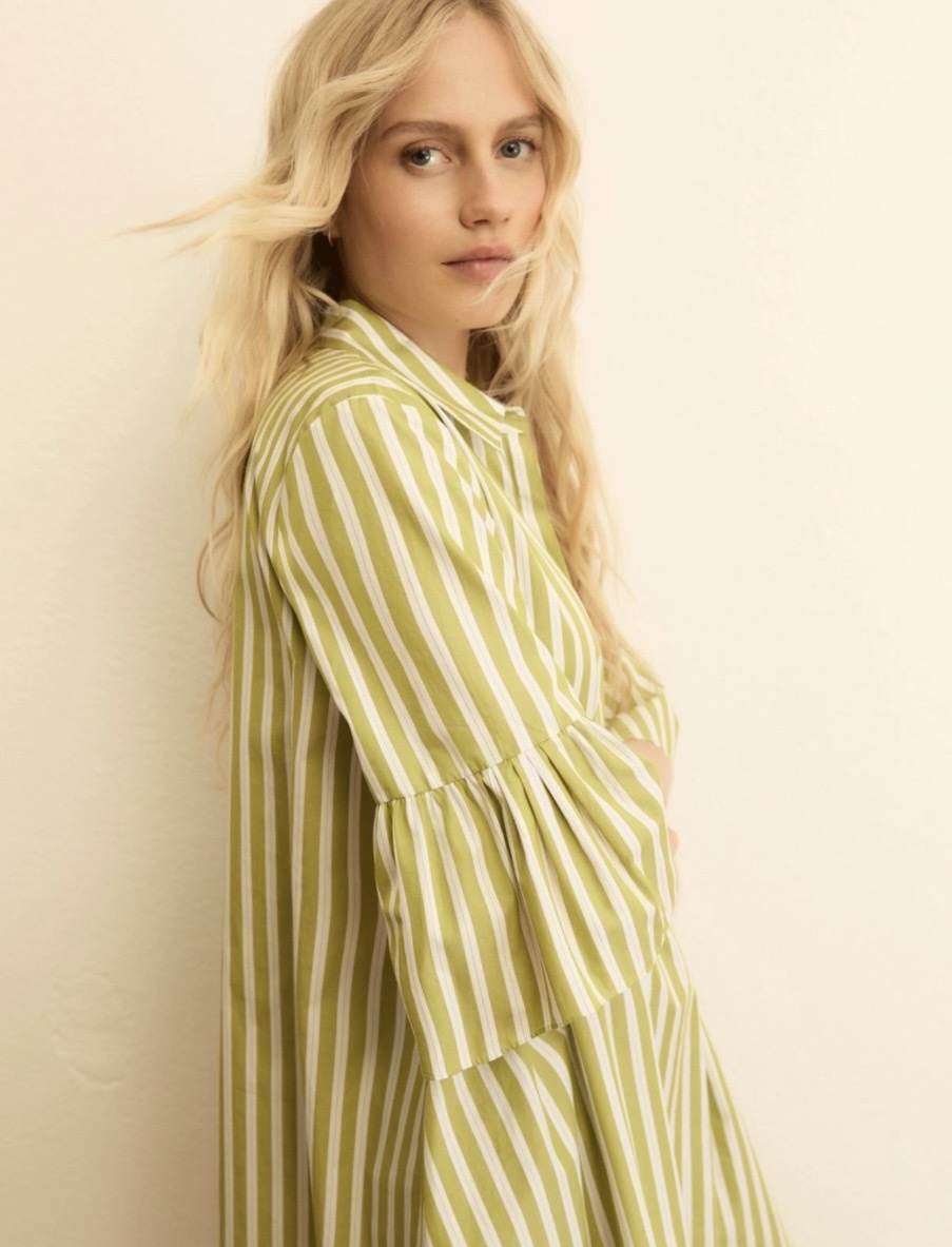 EMME MARELLE ROBE  À MANCHES VOLANTÉES