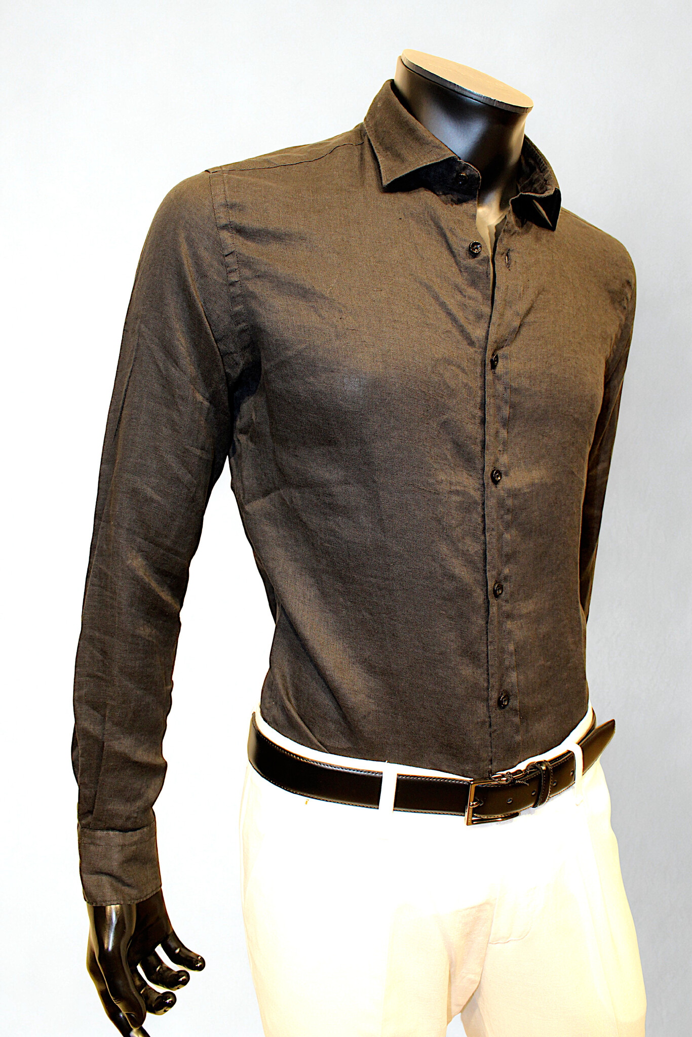LUCA BERTELLI Chemise en lin