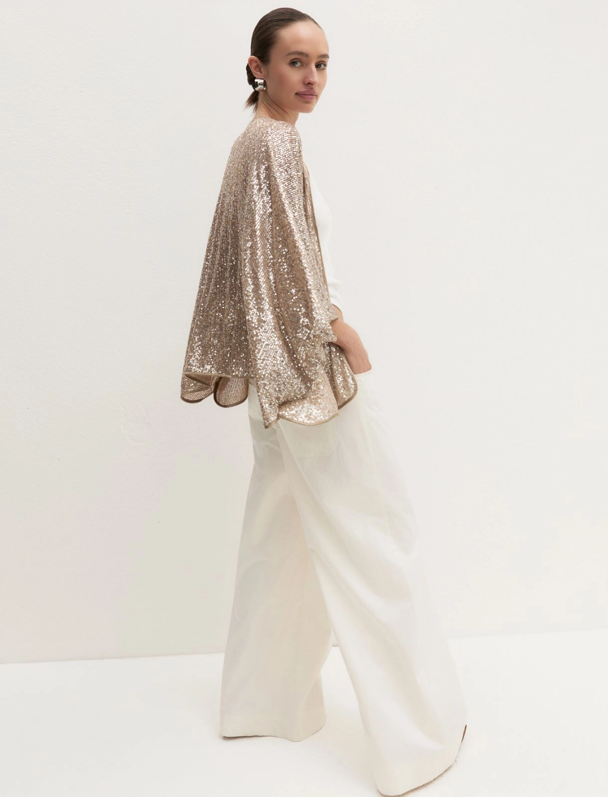 EMME MARELLE KIMONO À PAILLETTES