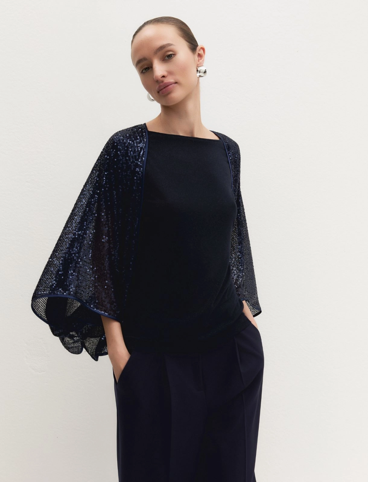 EMME MARELLE KIMONO À PAILLETTES