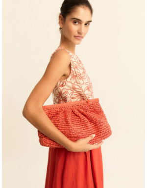 EMME MARELLE POCHETTE EN RAPHIA
