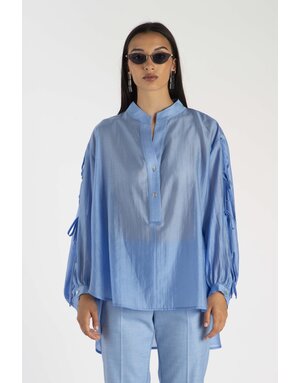 LANACAPRINA Blouse à Nœuds
