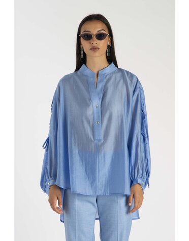 LANACAPRINA Blouse à Nœuds