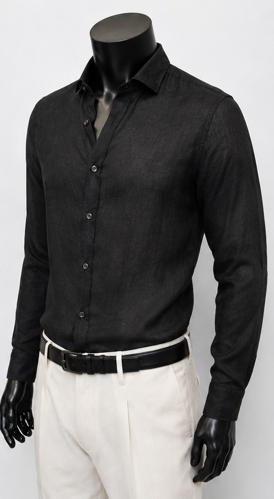 LUCA BERTELLI Chemise en lin