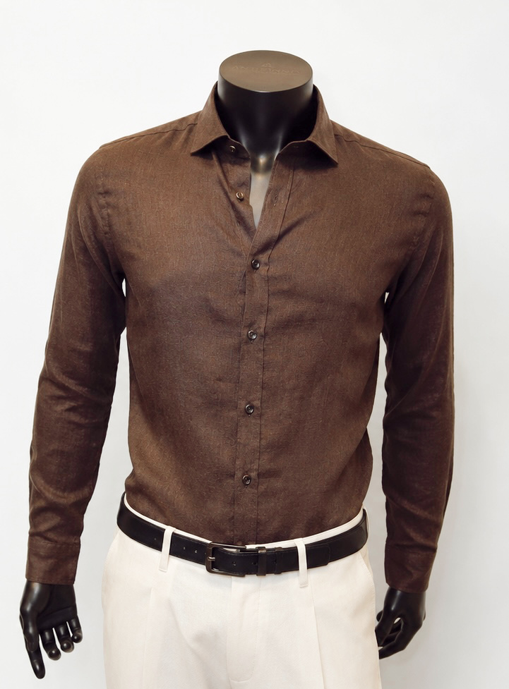 LUCA BERTELLI Chemise en lin