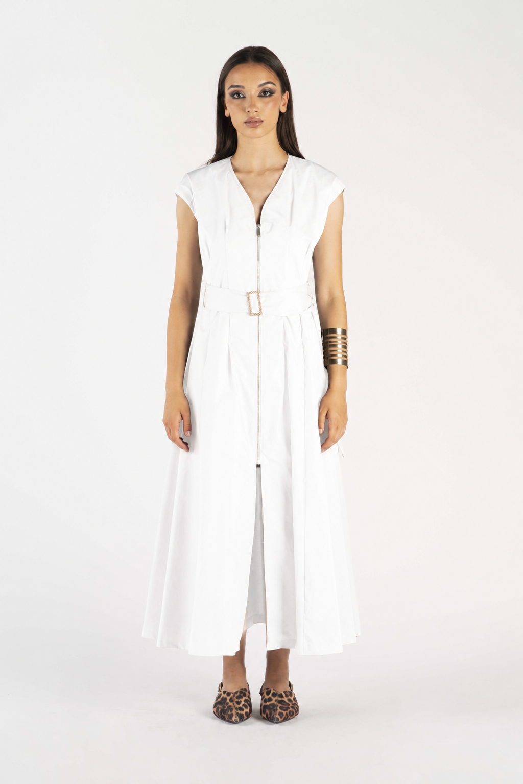 LANACAPRINA Robe sans manches avec zip