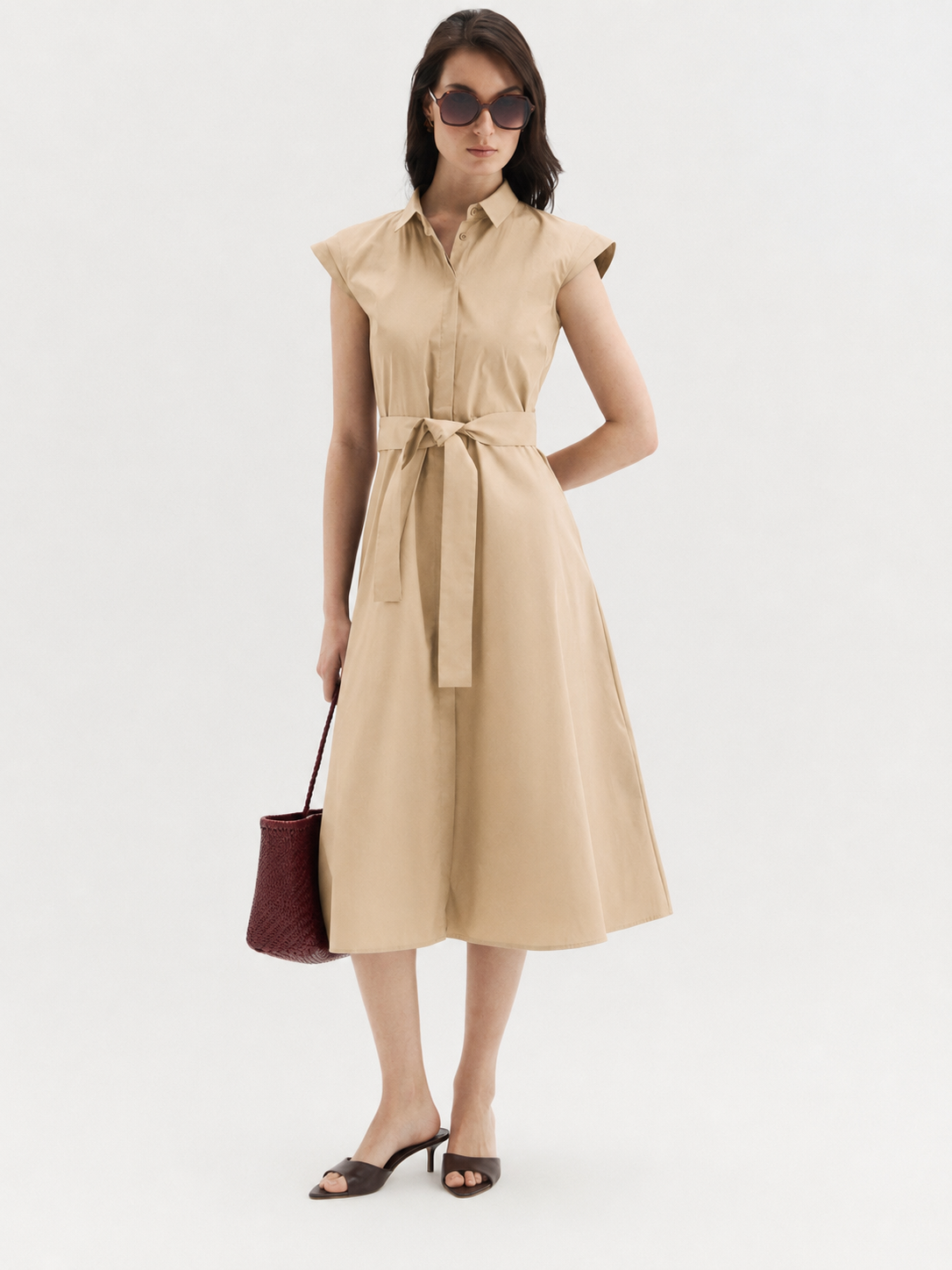EMME MARELLE Robe chemise sans manches