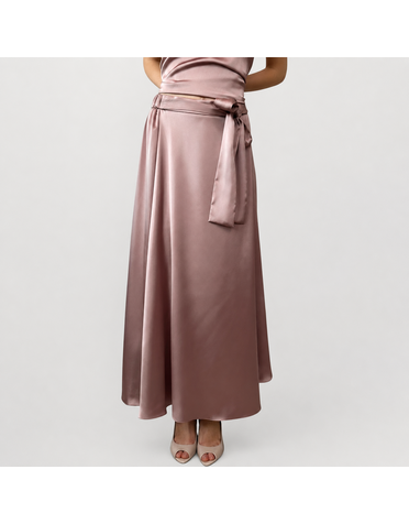 EMME MARELLE Jupe longue en satin