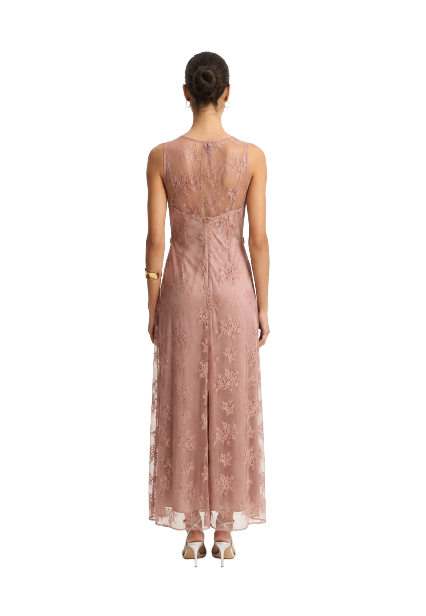 EMME MARELLE Robe longue en dentelle florale