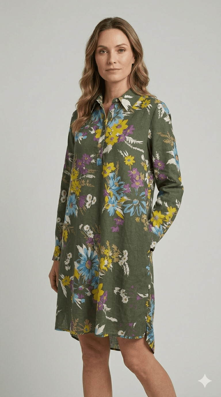 EMME MARELLE Robe chemise fantaisie