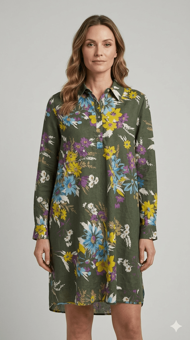EMME MARELLE Robe chemise fantaisie