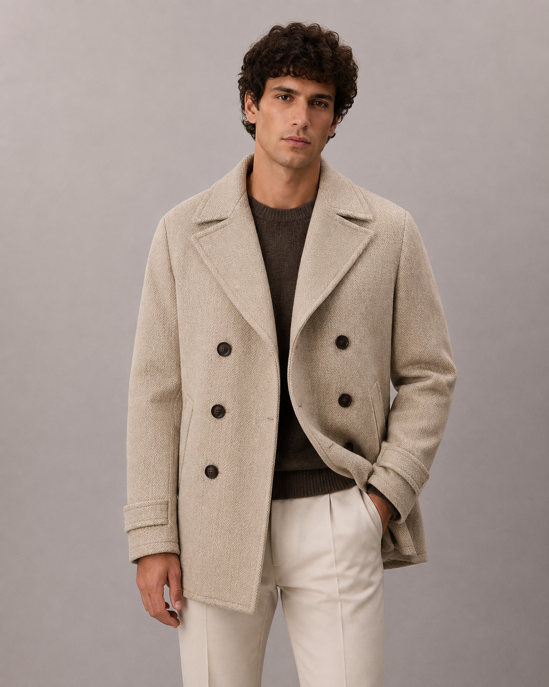 MANTO ITALIA CABAN DOUBLE BOUTONNAGE