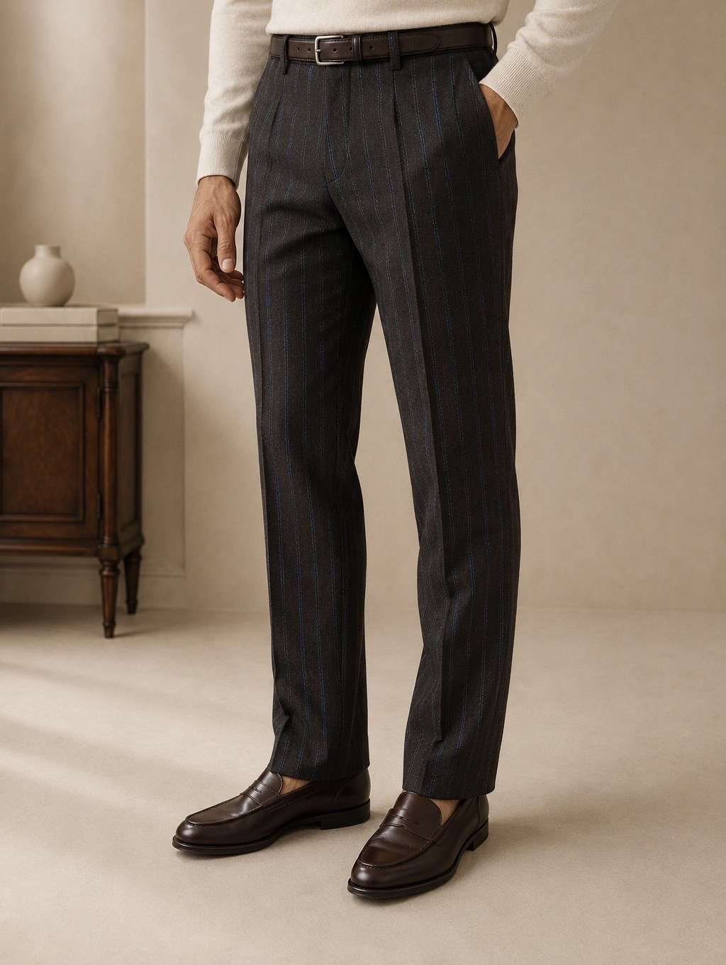 Pantalon à rayures