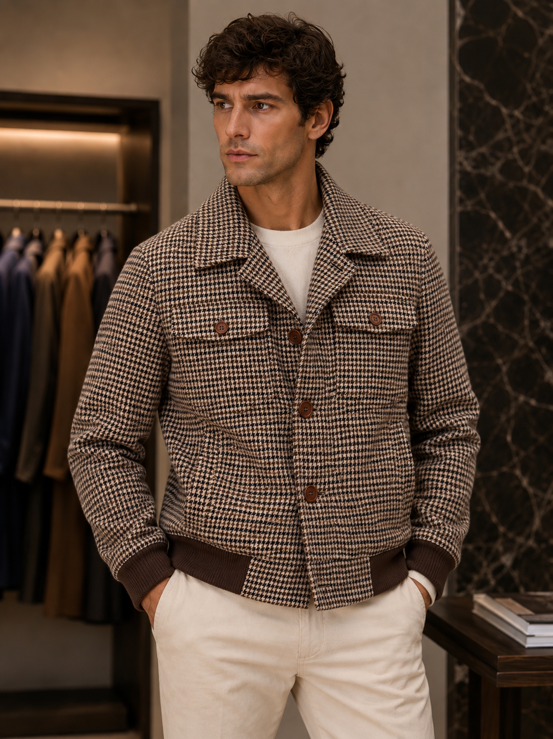 TPL236 veste col chemise