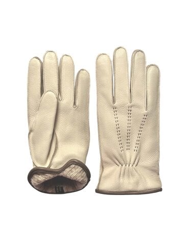 RESTELLI 57 Gant en cuir de cerf avec doublure en cachemire
