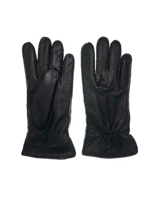 RESTELLI Gant en peau cerf cousu main, doublure 100 % cach