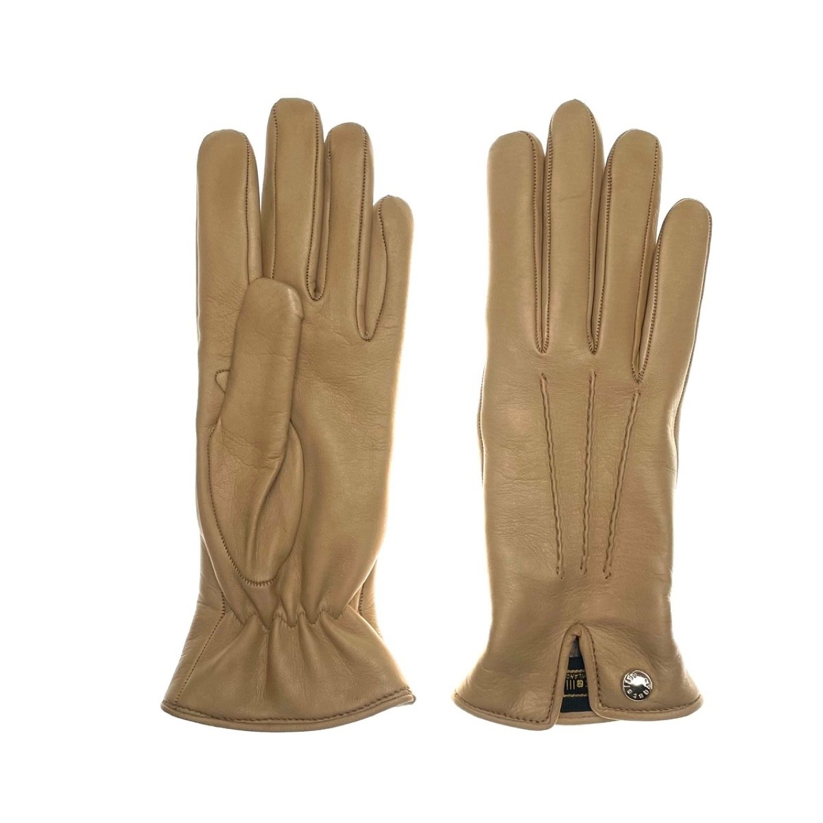 RESTELLI 37 Gants en cuir de veau nappa intérieure en cach