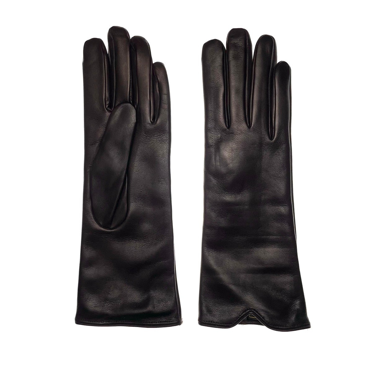RESTELLI 922 Gants longs cuir veau nappa doublure en cachemire