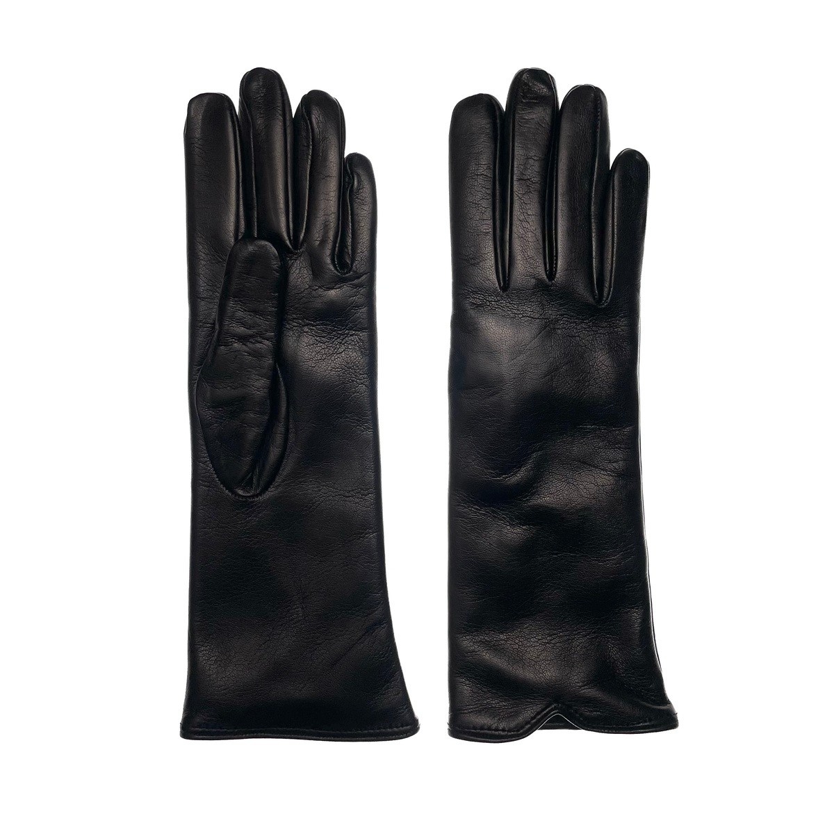 RESTELLI 922 Gants longs cuir veau nappa doublure en cachemire