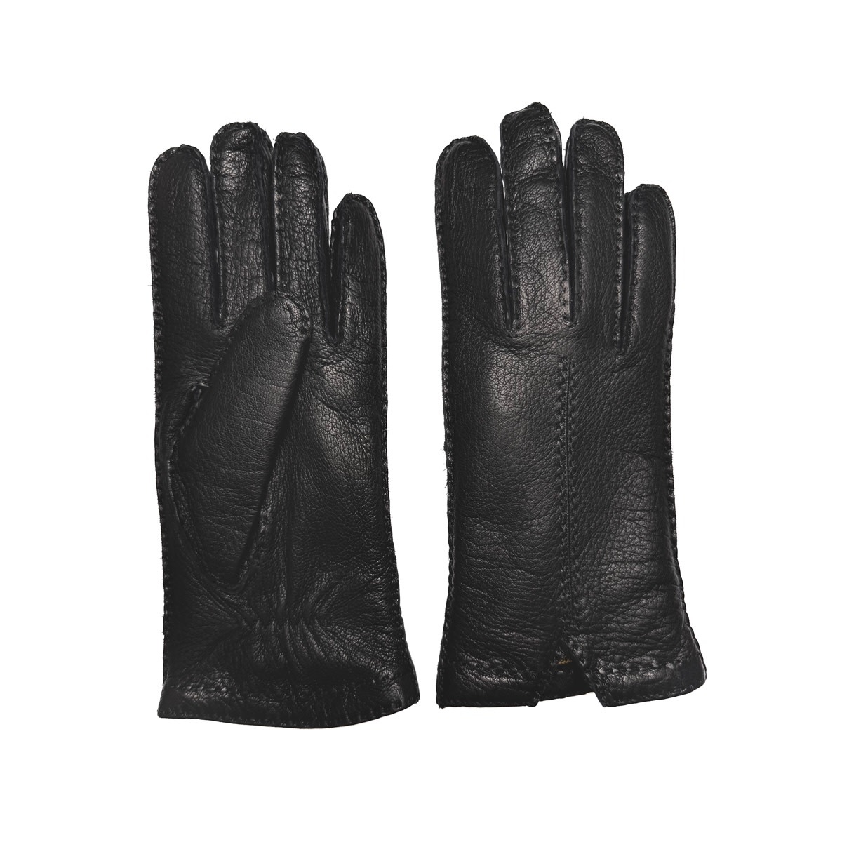 RESTELLI 35 Gants en peau de cerf doublés de cachemire