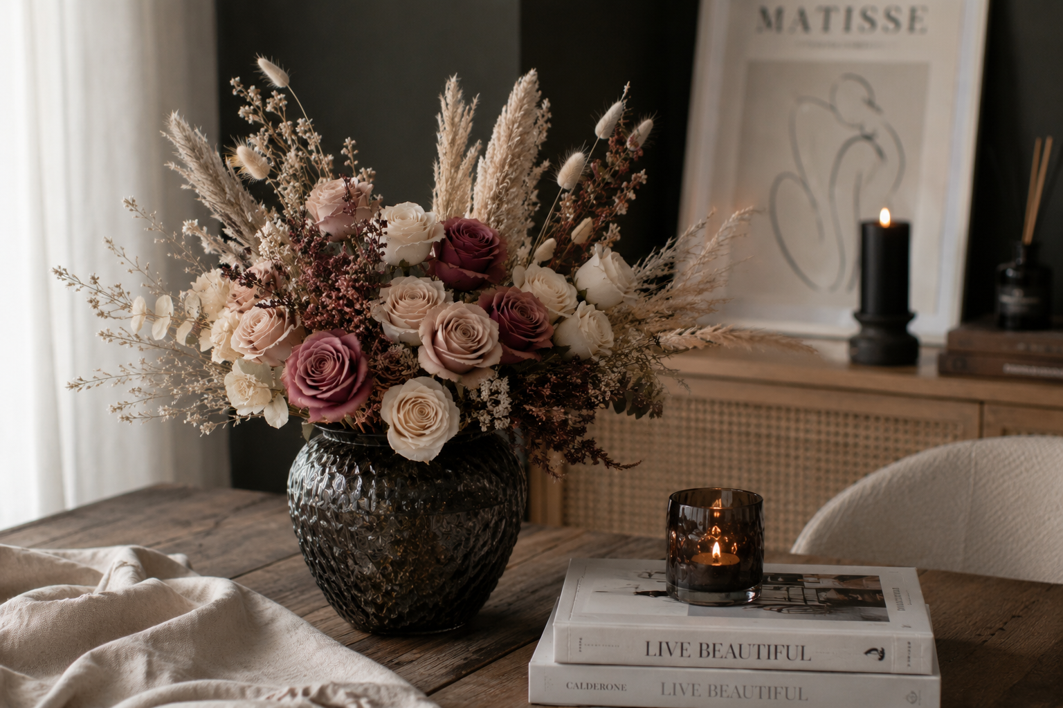 Tips om extra lang van je droog- en kunstbloemen te genieten