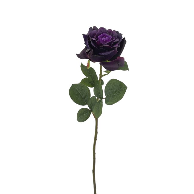 Rosa Flor artificial | Color: Morado | Longitud ± 70 centímetros | Por unidad