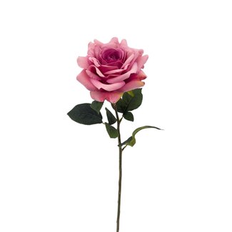 Roos Kunstbloem | Kleur: Roze | ↕ Lengte 70 cm | Per kunstbloem