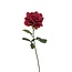 Roos Kunstbloem | Kleur: Rood | ↕ Lengte 70cm | Per stuk