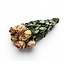 Wit-roze gedroogde Rozen | ↕ Lengte 50 cm | Per 10 rozen