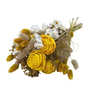 Ramo de flores secas "Rosewood Amarillo" | ↕ Longitud 50 cm