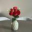 Boeket Pioenroos Kunstbloem | Kleur: Rood | ↕ Lengte: 45 cm | Per stuk