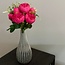 Boeket Pioenroos Kunstbloem | Kleur: Fuchsia | ↕ Lengte: 45 cm | Per stuk