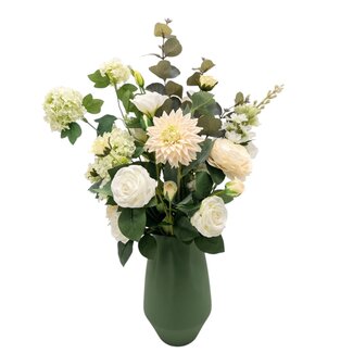 BQT Artif | White Beauty | Jarrón Alene incluido | ↕ 65 cm