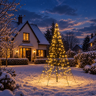 Xmas Starlight® Xmas Starlight® | 2 meter kerstboom | 300 LED-lampjes | Warm wit | inclusief mast