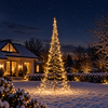 Xmas Starlight® TWINKLE | 6 meter kerstboom | 2000 LED-lampjes | Warm wit | inclusief mast