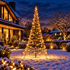 Xmas Starlight® TWINKLE | 4 meter kerstboom | 1200 LED-lampjes | Warm wit | inclusief mast