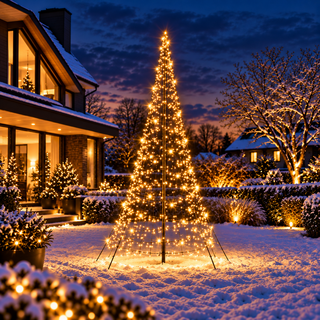 Xmas Starlight® Xmas Starlight® TWINKLE | 4 meter kerstboom | 1200 LED-lampjes | Warm wit | inclusief mast